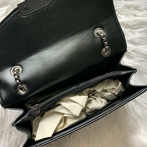 Crossbody Chain Black Purse / Messenger Bag - Picture 12 of 15